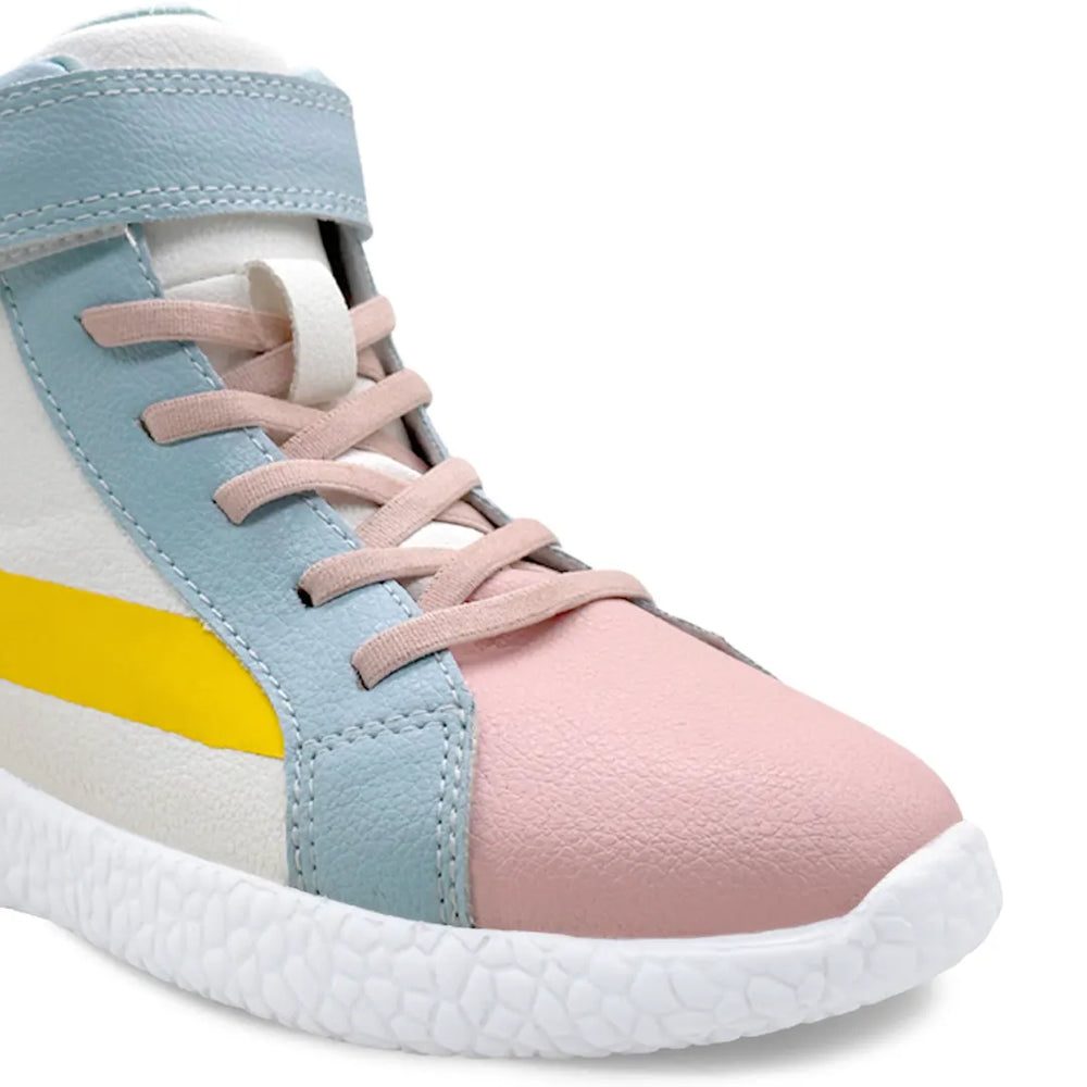 Rise - White Peach High Top Sneakers - Hopits