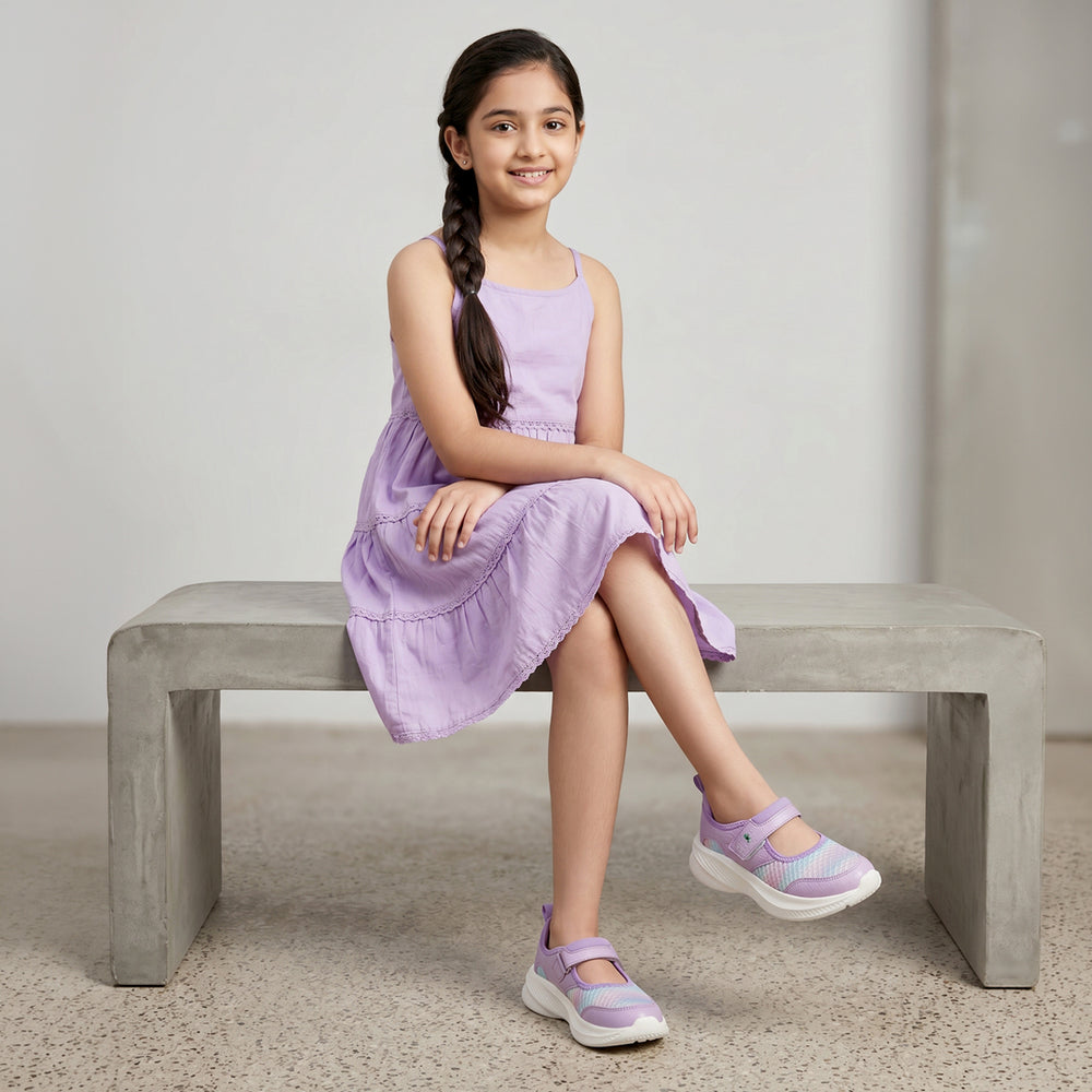 Mary Jane Girls Lavender Sporty Ballerinas