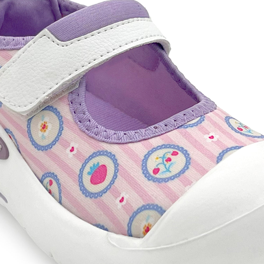 EasyFlex Mary Janes Pink Strawberry Print Ballet Flat - Hopits