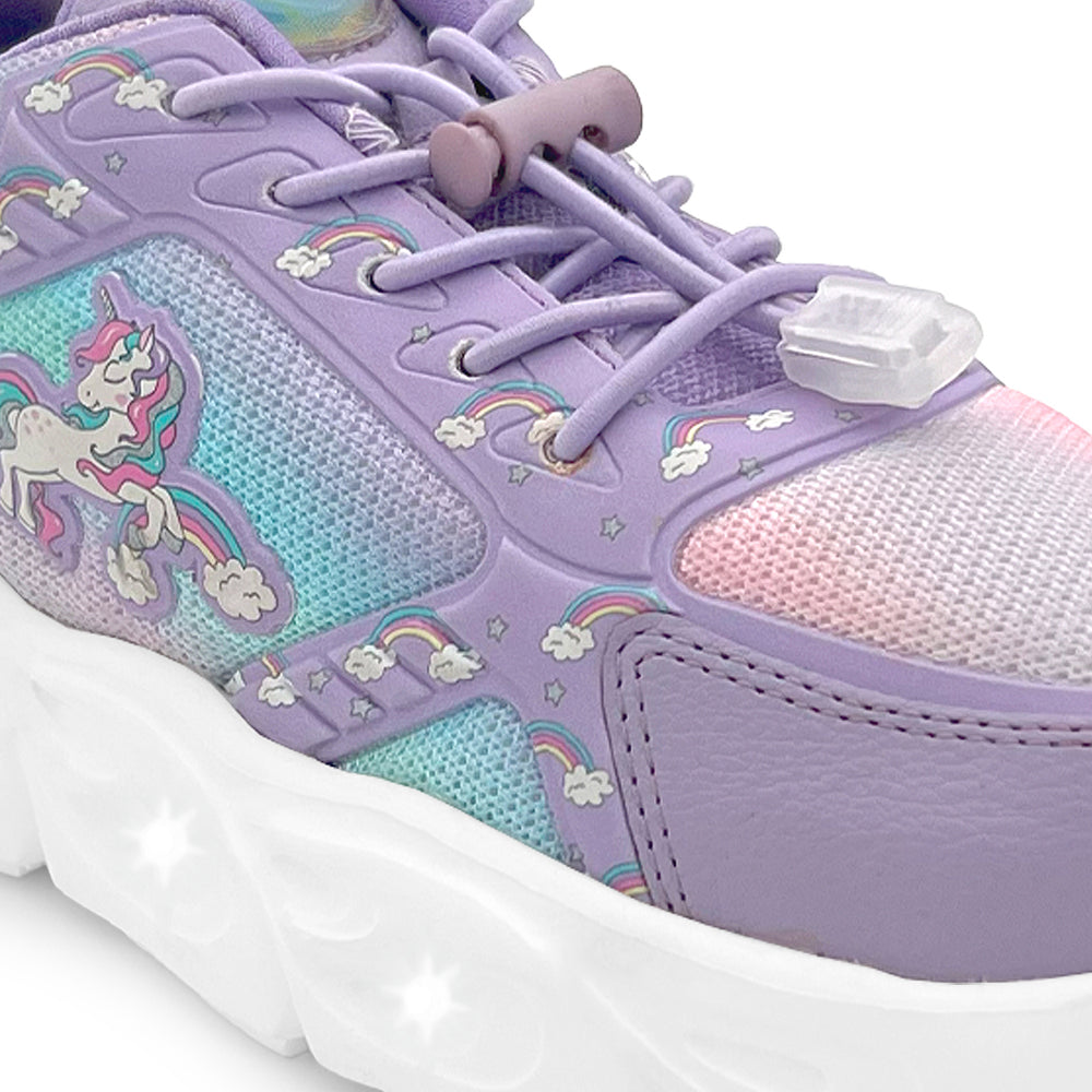 GlowGetters-Girls Unicorn Print Sneakers - Hopits