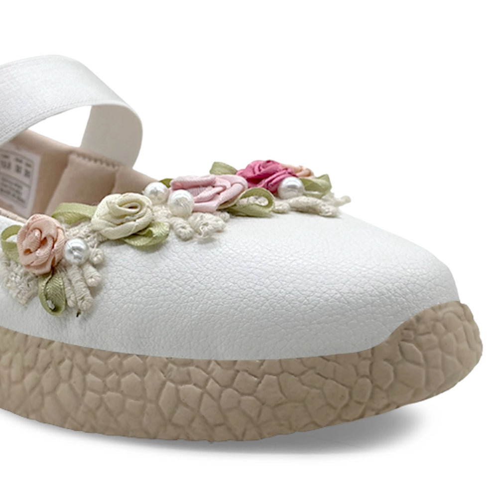 Trotter - Gardenia White Floral - Ballerinas - Hopits