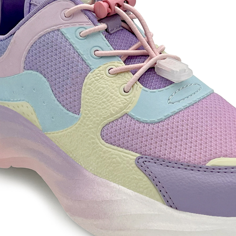 Splash Kicks Pink Ombre Mauve Sneakers With Snap-Lock - Hopits