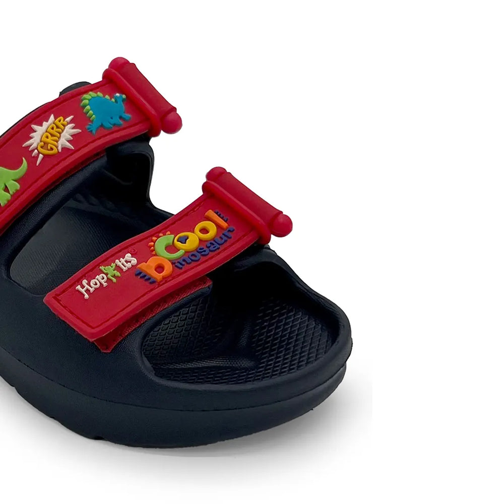 Evolve- Hopits Boys Navy Blue cool Dinosaur Water Proof Sandal - Hopits