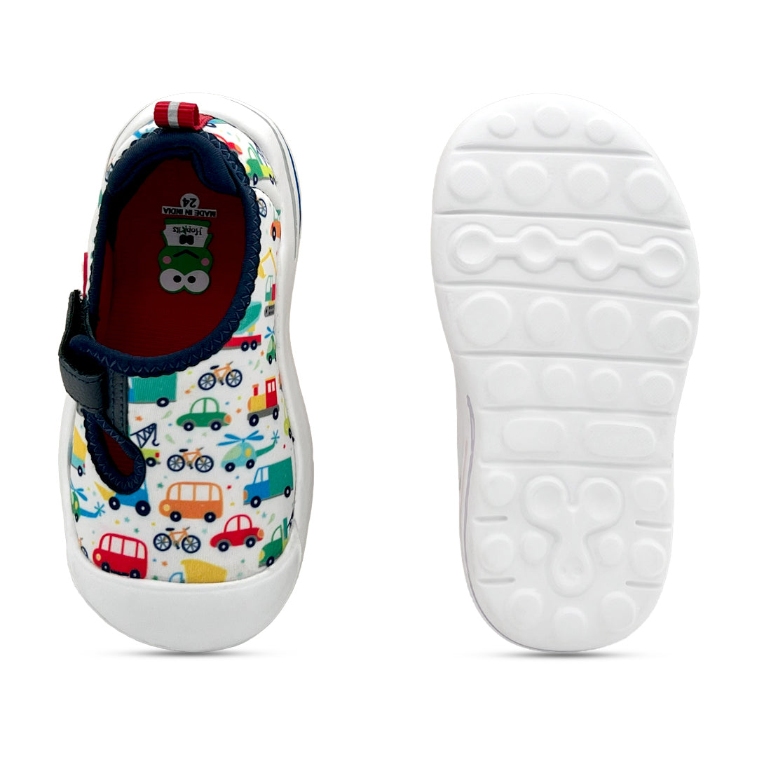 EasyFlex Tots Multi Colourful Vehicle Print - Hopits