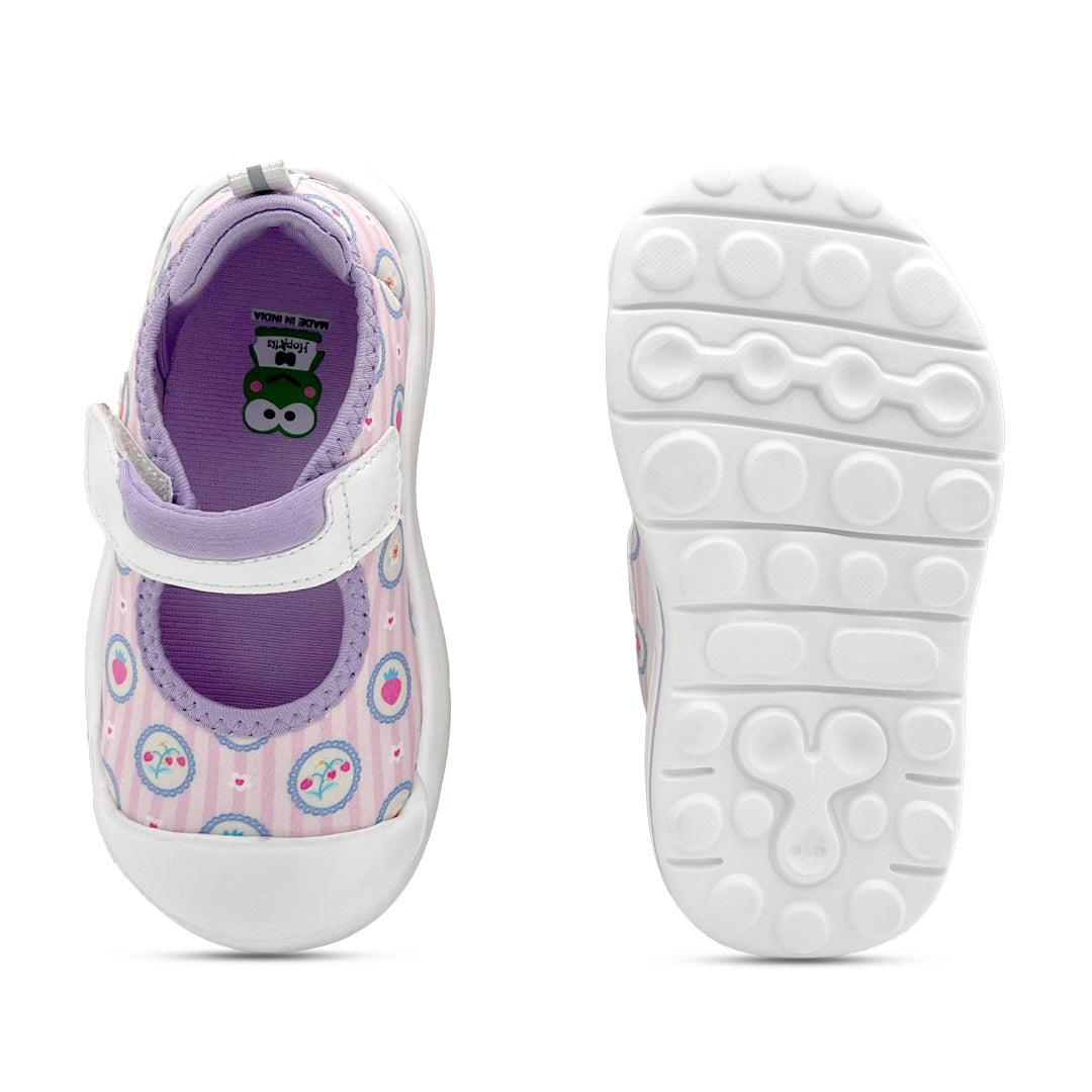 EasyFlex Mary Janes Pink Strawberry Print Ballet Flat - Hopits