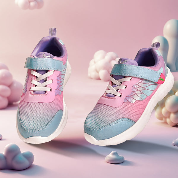 Surge Girls Blue & Pink Sneakers