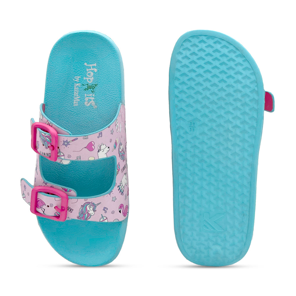 Splash-Steps Pink Unicorns Printed Waterproof Sandal - Hopits