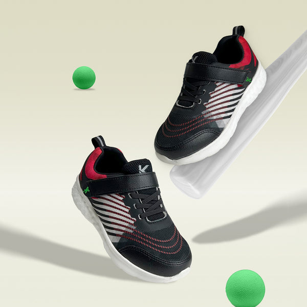 Surge Boys Red & Black Sneakers
