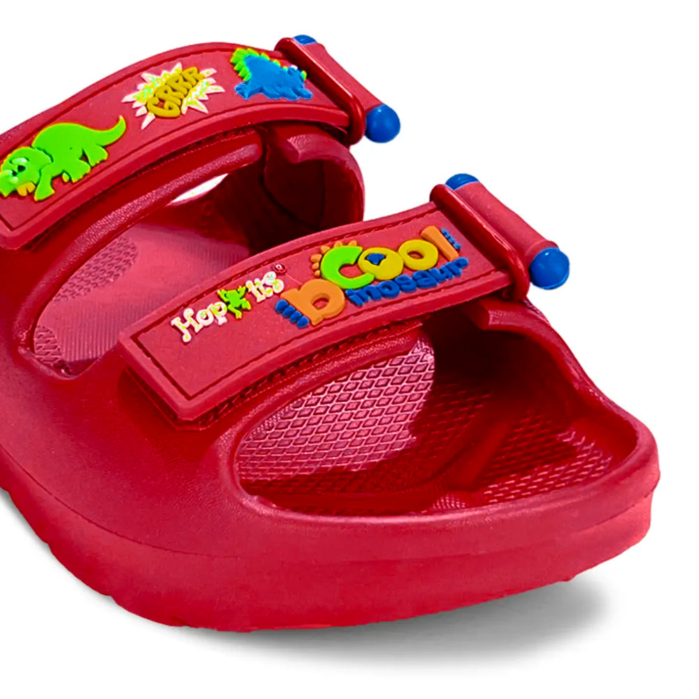 Evolve- Boys Red Dino Water Proof Sandal - Hopits