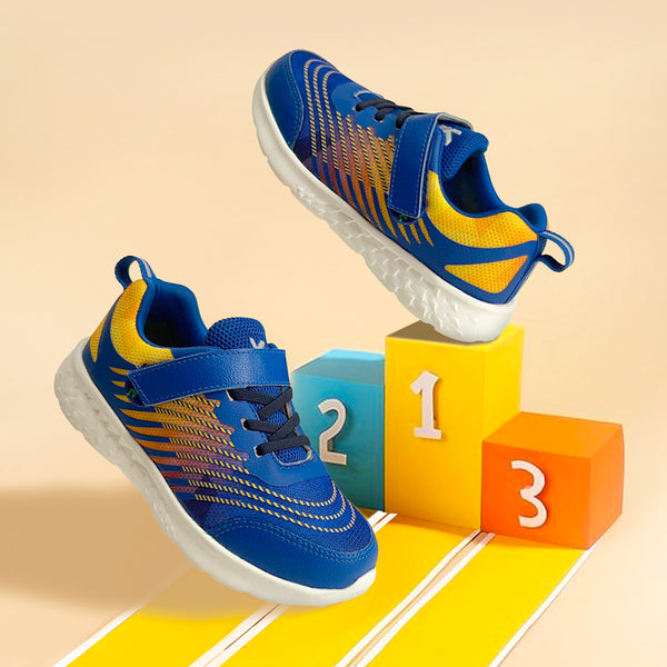 Surge Boys Navy Yellow Sneakers