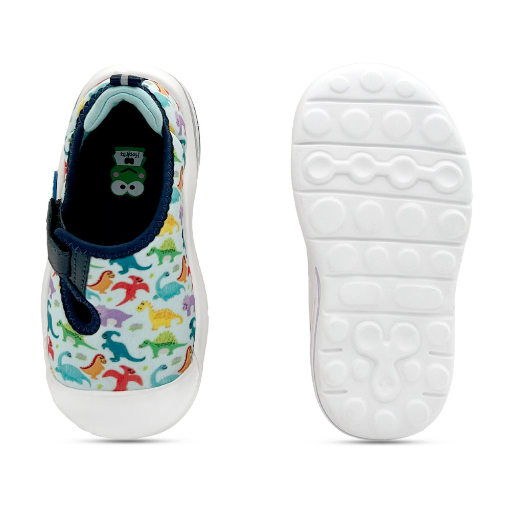 EasyFlex Tots Sky Blue Dinosaur Print - Hopits
