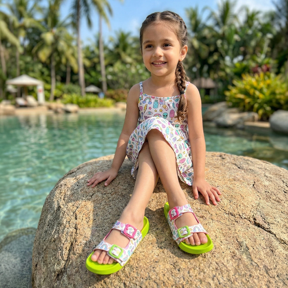 Splash-Steps Multi Pop-Art Printed Waterproof Sandal - Hopits