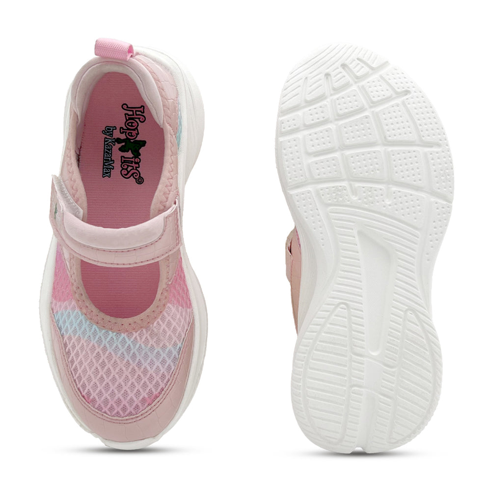 Mary Jane Girls Peach Sporty Ballerinas