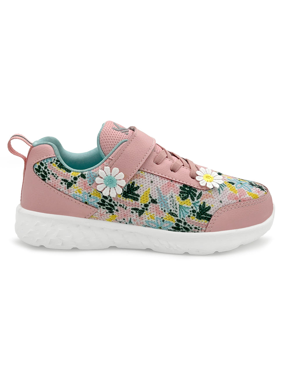 Surge - Peach Floral Printed Sneaker - Hopits