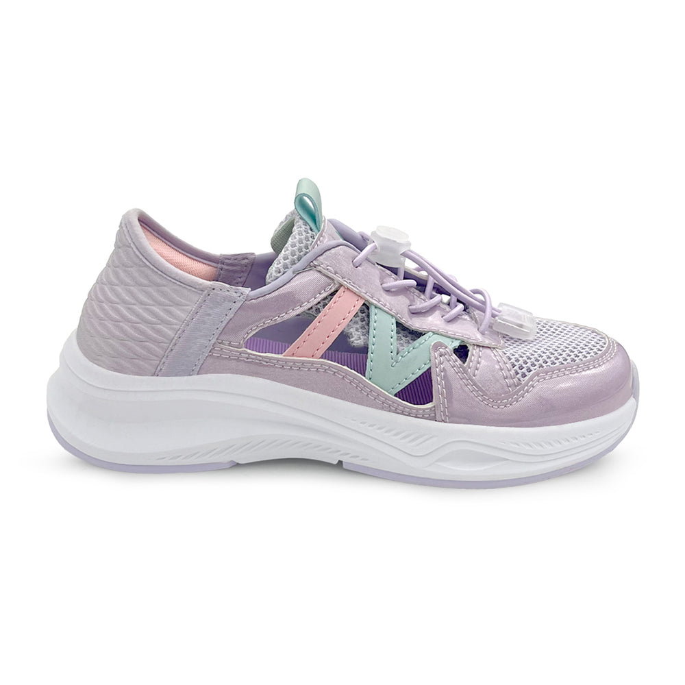 FlexTrek Toggle Clasp Closure Sneaker Shoes-Lavender - Hopits