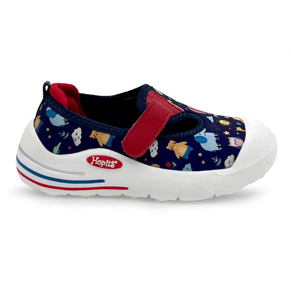 EasyFlex Tots Navy Blue with Jungle Safari Print - Hopits