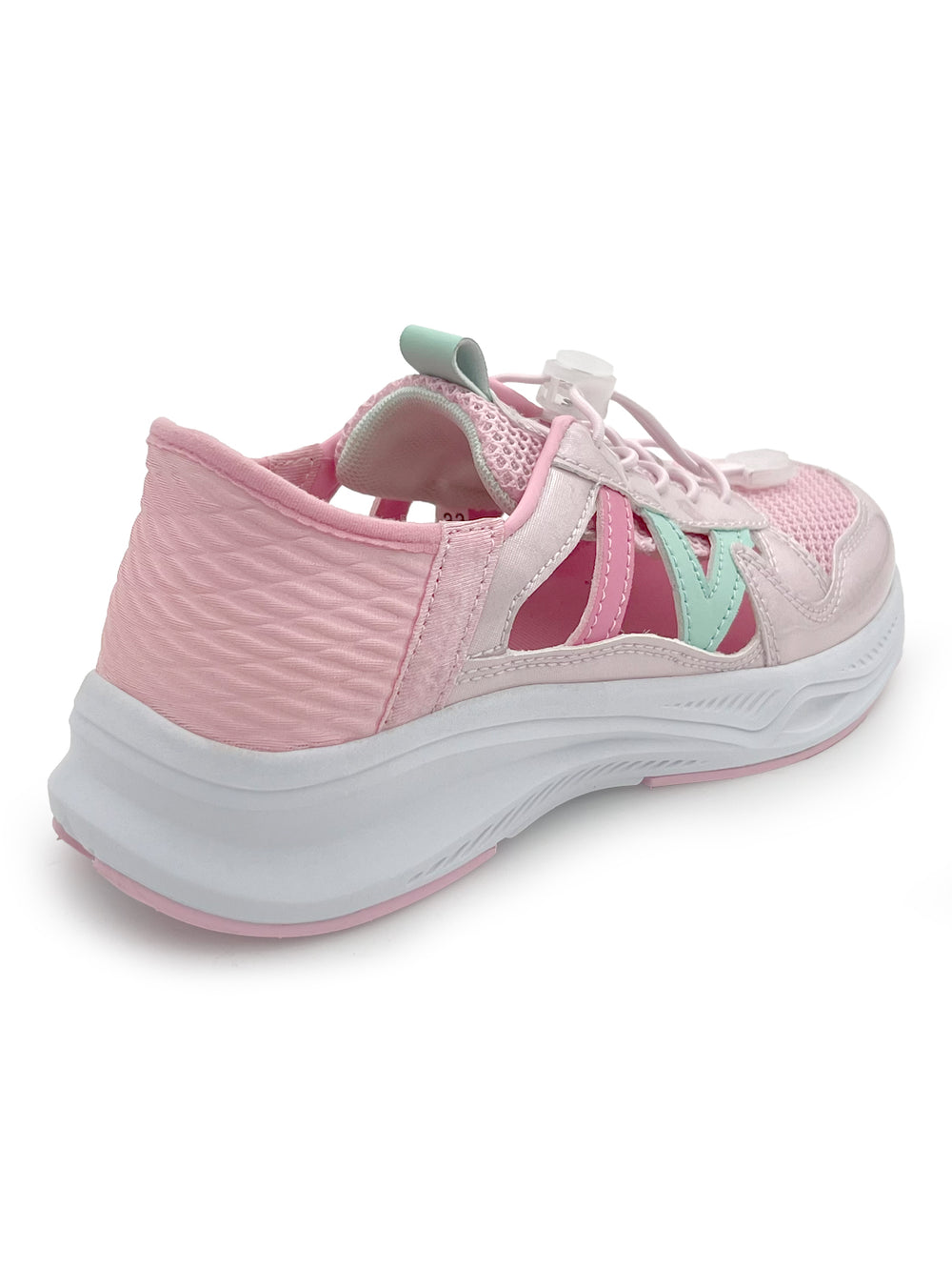 FlexTrek Toggle Clasp Closure Sneaker Shoes-Pink - Hopits