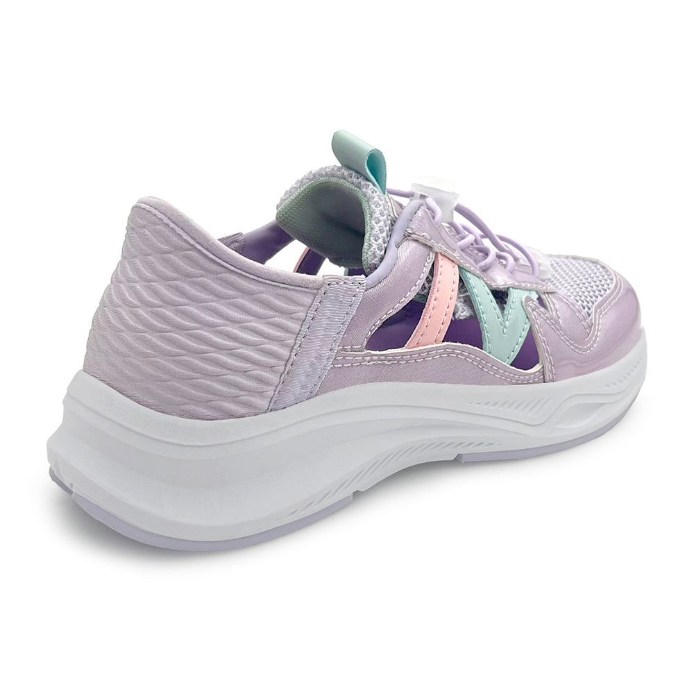 FlexTrek Toggle Clasp Closure Sneaker Shoes-Lavender - Hopits