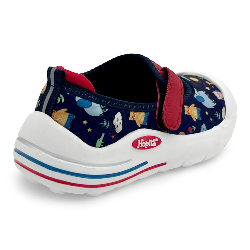 EasyFlex Tots Navy Blue with Jungle Safari Print - Hopits
