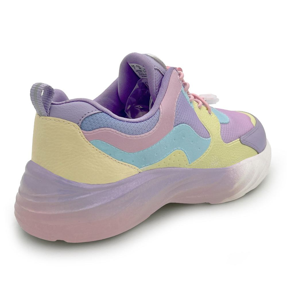 Splash Kicks Pink Ombre Mauve Sneakers With Snap-Lock - Hopits
