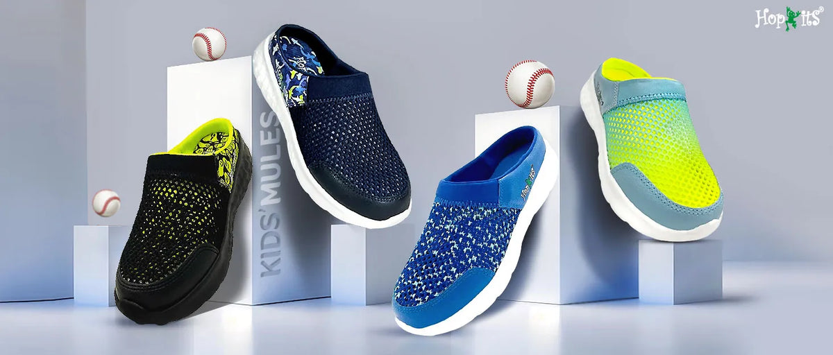 Summer Breeze Boys Navy Slip-On Mules