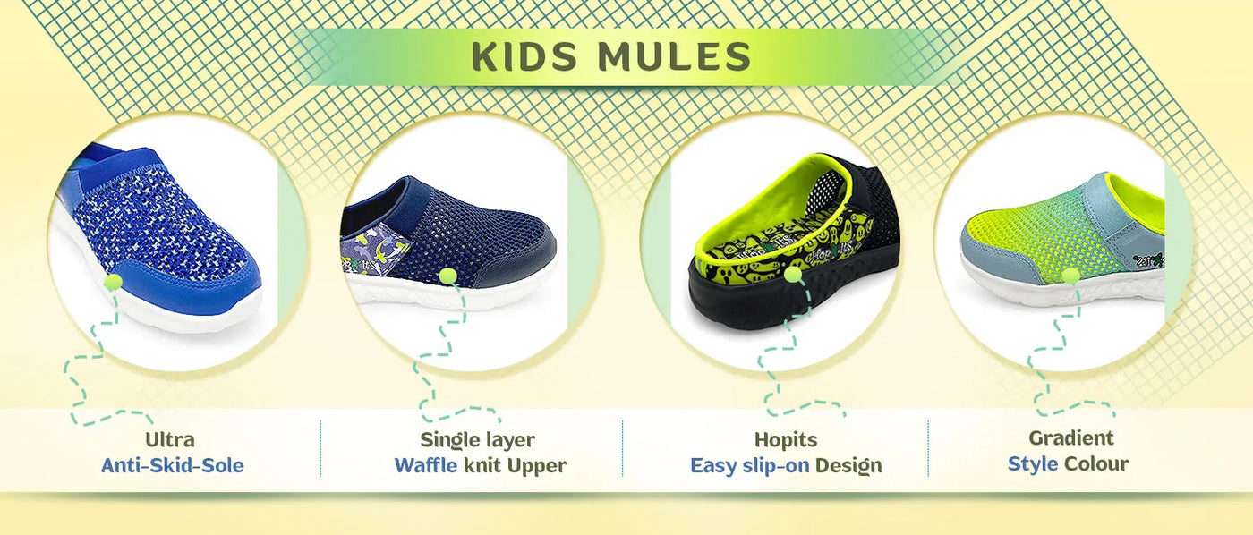 Summer Breeze Boys Navy Slip-On Mules