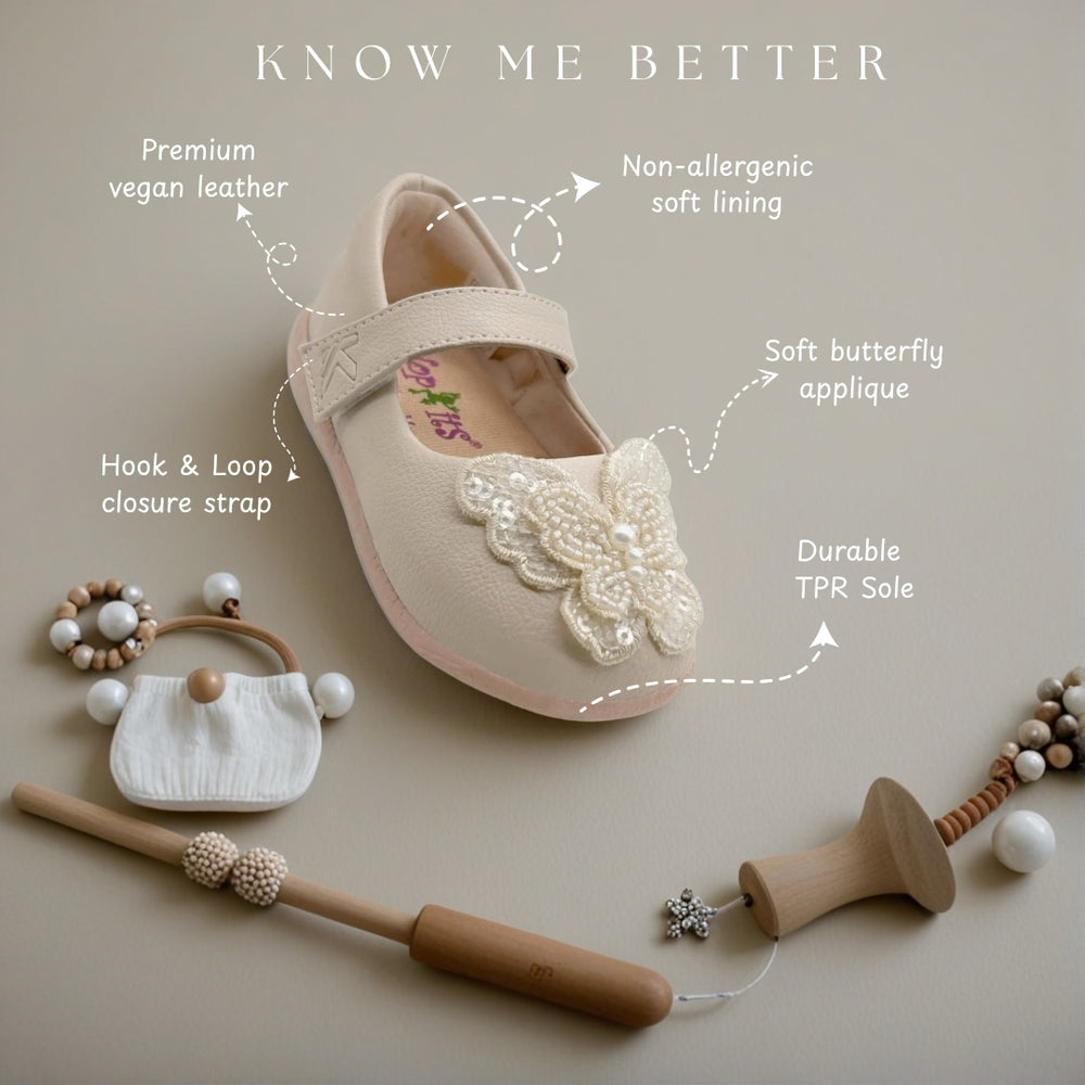 Shimmer Butterfly : Beige Ballerina - Hopits