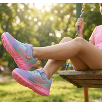 Surge Girls Purple & Pink Sneakers