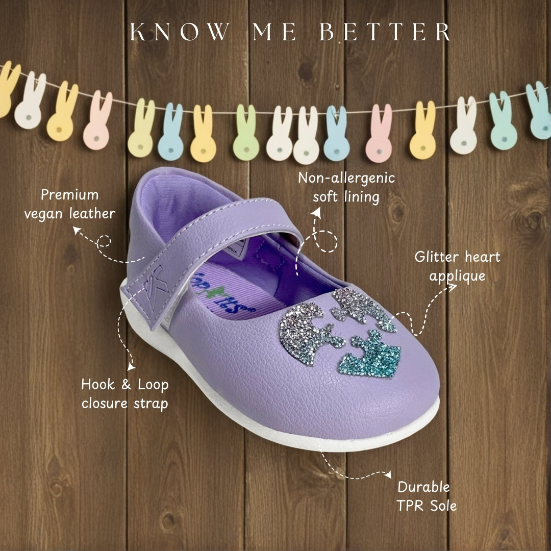 Gardenia Baby - Lavender Glitter Heart Ballerina - Hopits