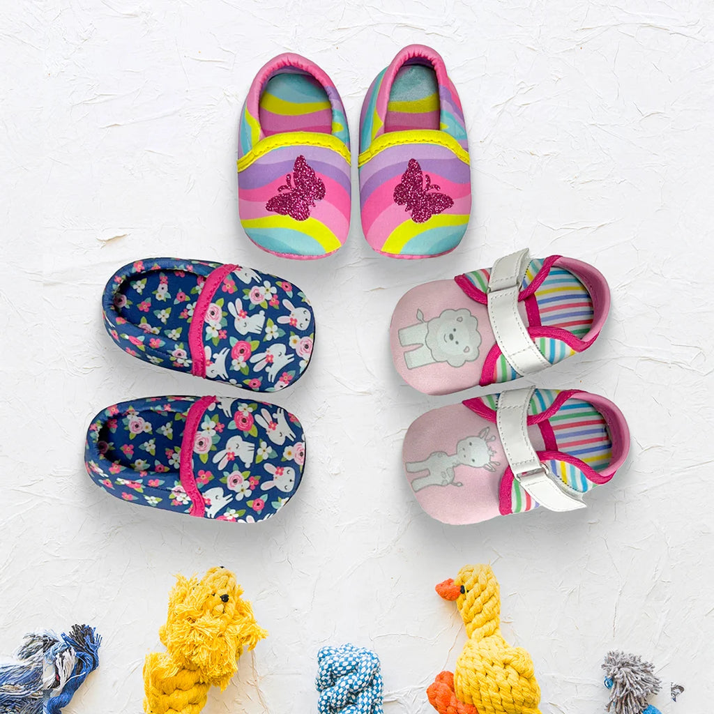 TOOTSIES - Navy Blue Unisex Baby Newborn Pack Of 4 Gift Set Booties - Hopits