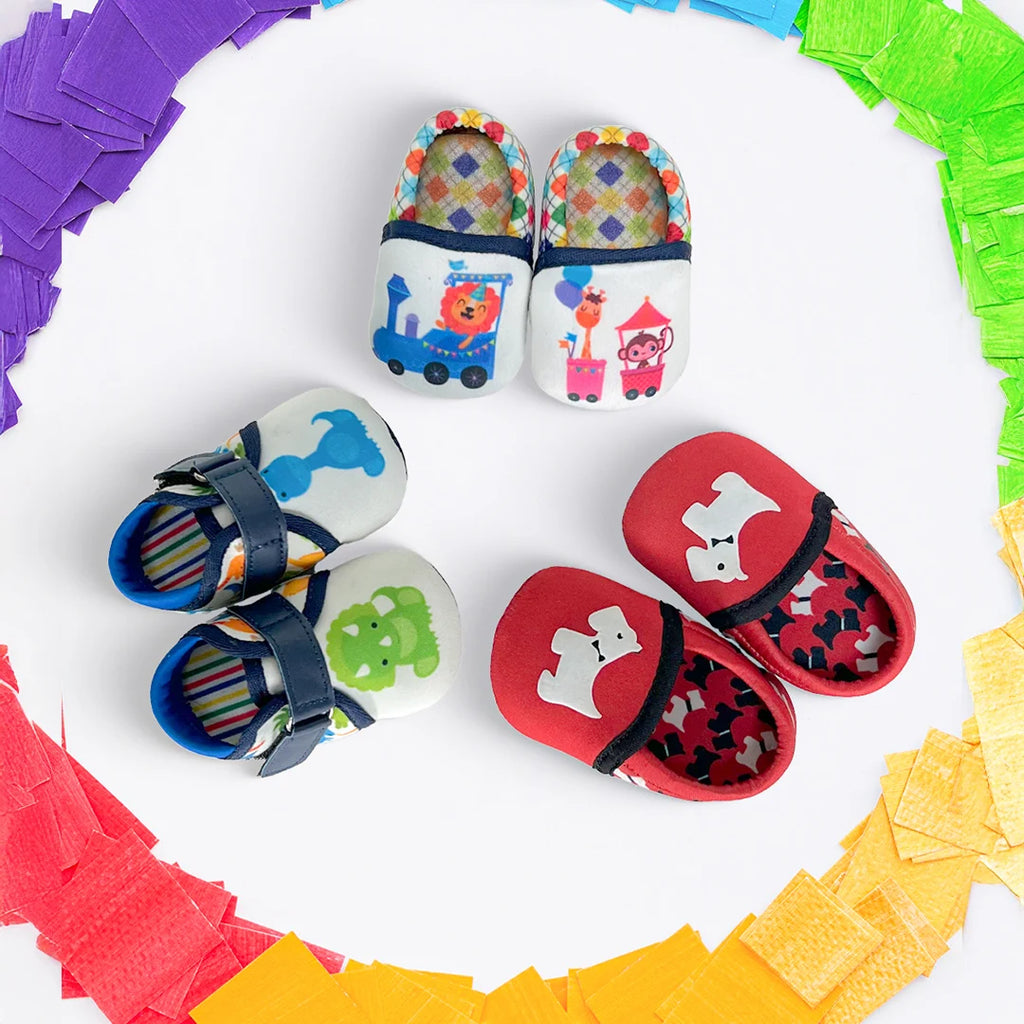 TOOTSIES - Red Unisex Baby Newborn Pack Of 4 Gift Set Booties - Hopits