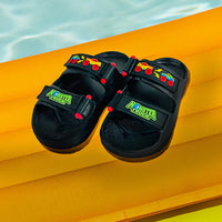 Evolve Boys Black Monster Truck Waterproof Sandals