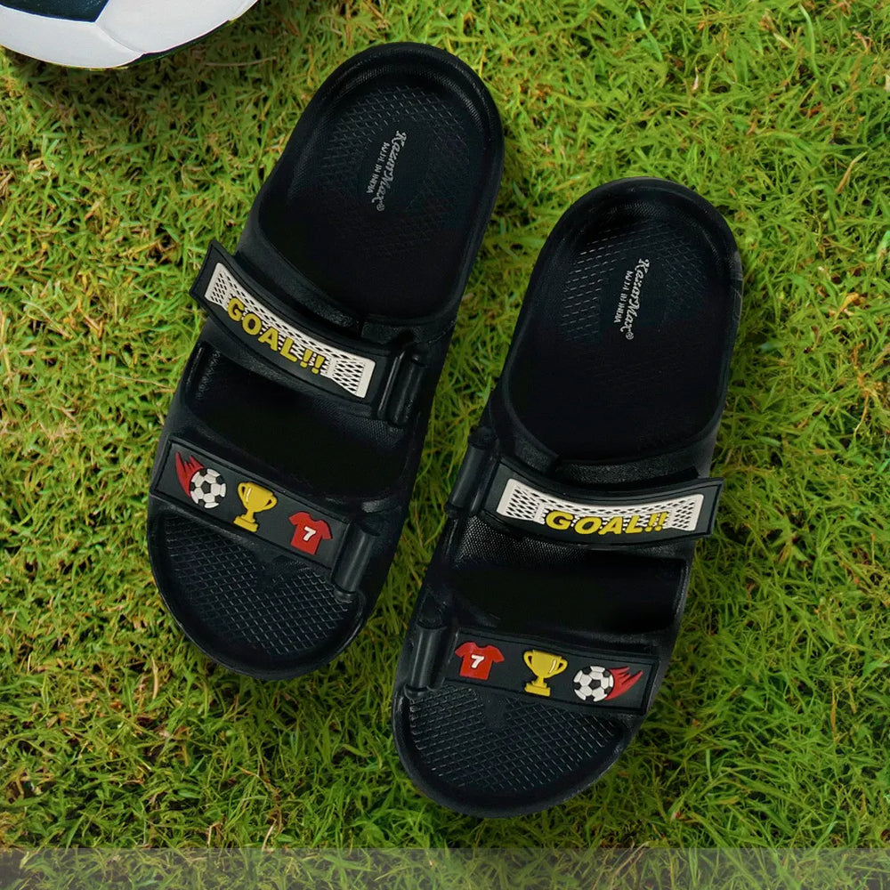 Evolve Boys Black Soccer Waterproof Sandals