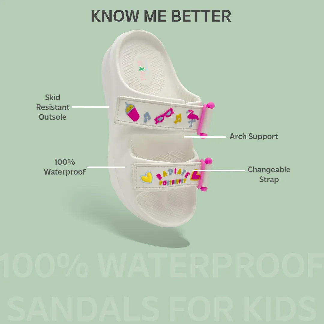 Evolve-Hopits Girl White Waterproof Sandal - Hopits