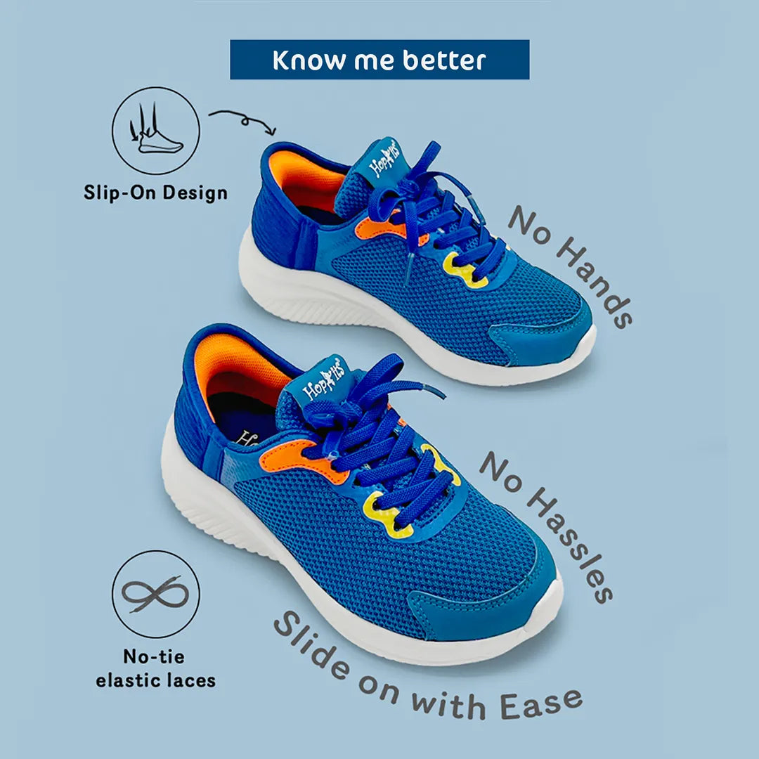 Easy-On Boys Royal Blue  Sneakers - Hopits