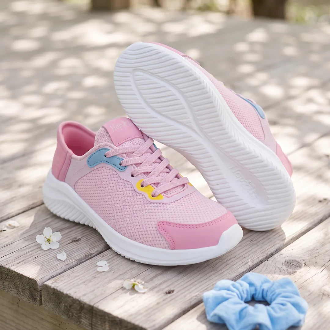 Easy-On Girls Light Pink Sneakers - Hopits