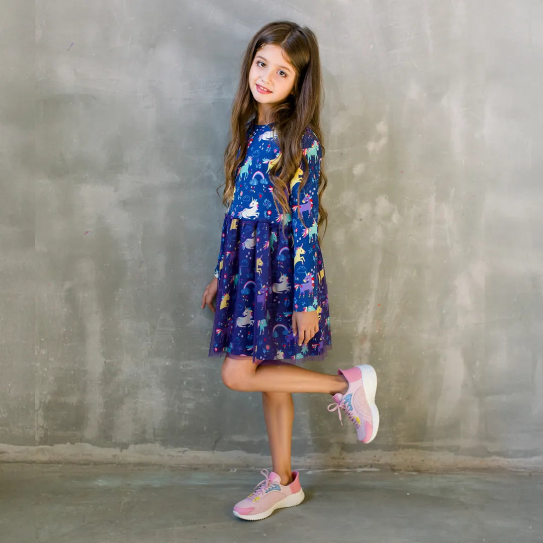 Easy-On Girls Light Pink  Sneakers - Hopits