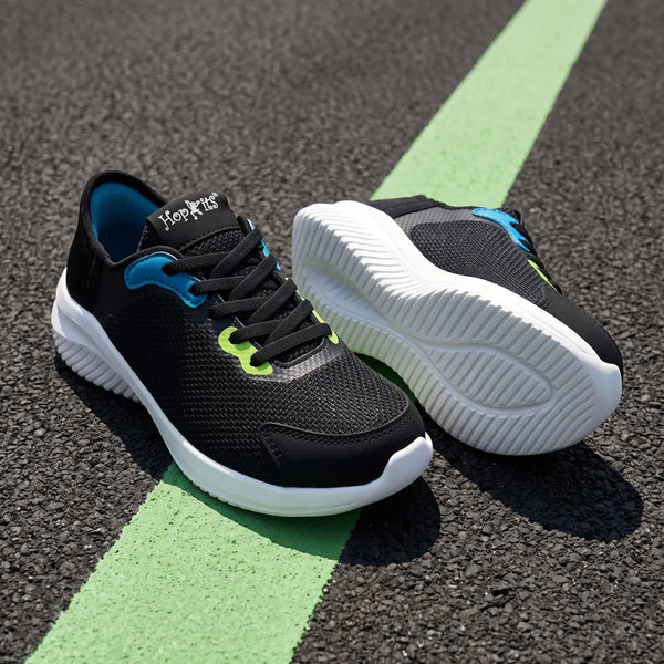 Easy-On Boys Black Sneakers