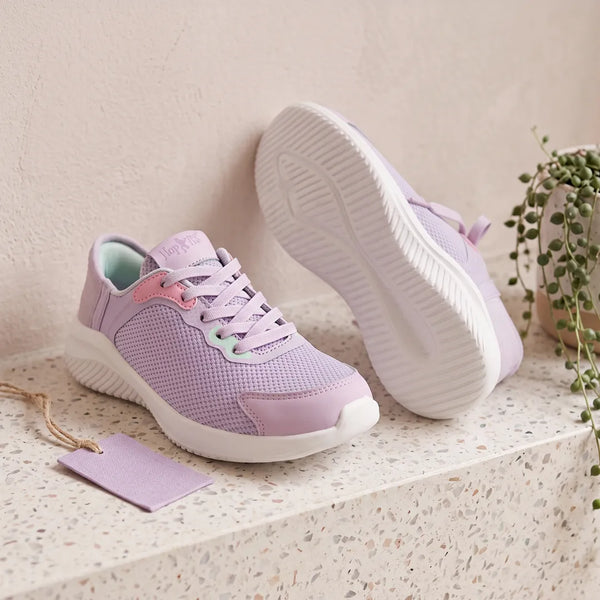 Easy-On Girls Purple Sneakers