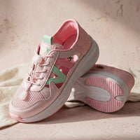 FlexTrek Girls Pink Toggle Sneakers