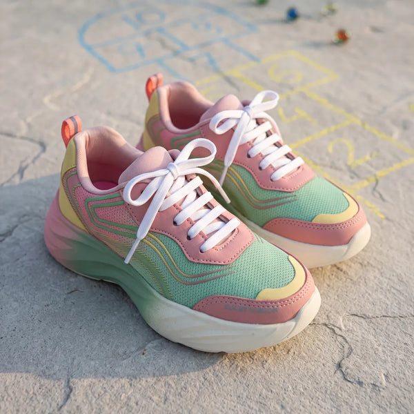 Ultra Runner Girls Sea Green Running Shoes alternate
