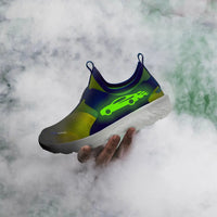 Ultra Runner Boys Blue Neon Racer Glow Sneakers
