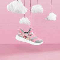 Ultra Runner Girls Peach Floral Sneakers