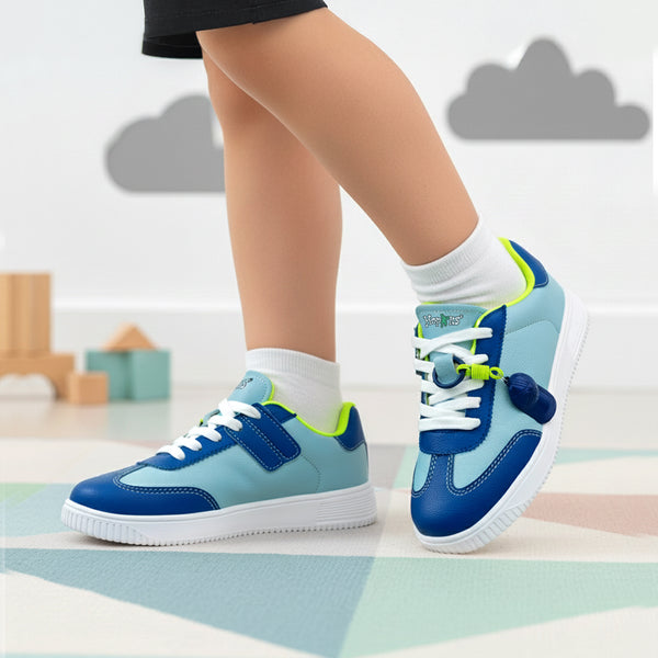 WonderWalk Boys Black Skater Cap Sneakers alternate