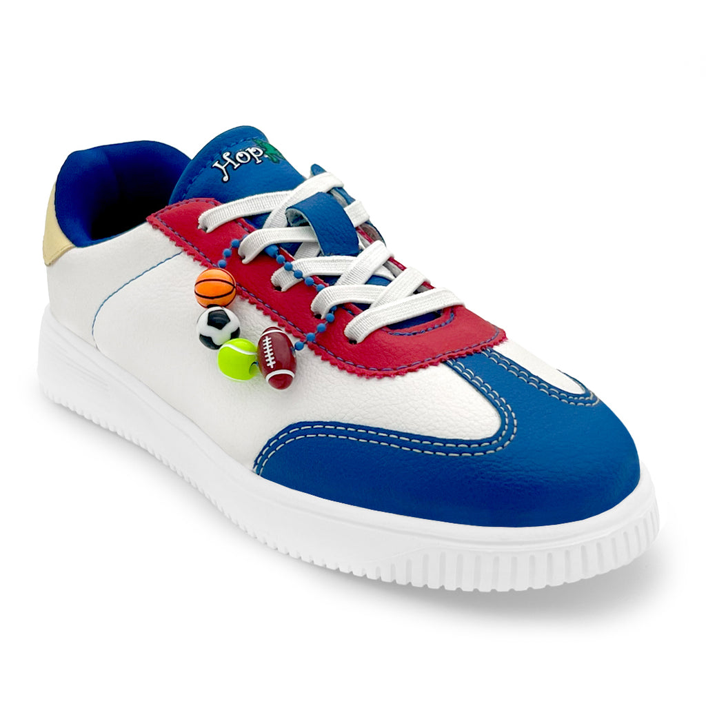 WonderWalk All Star Sports Modified Lace-Up & Hook Loop Closure Casual Sneakers Shoes-White - Hopits