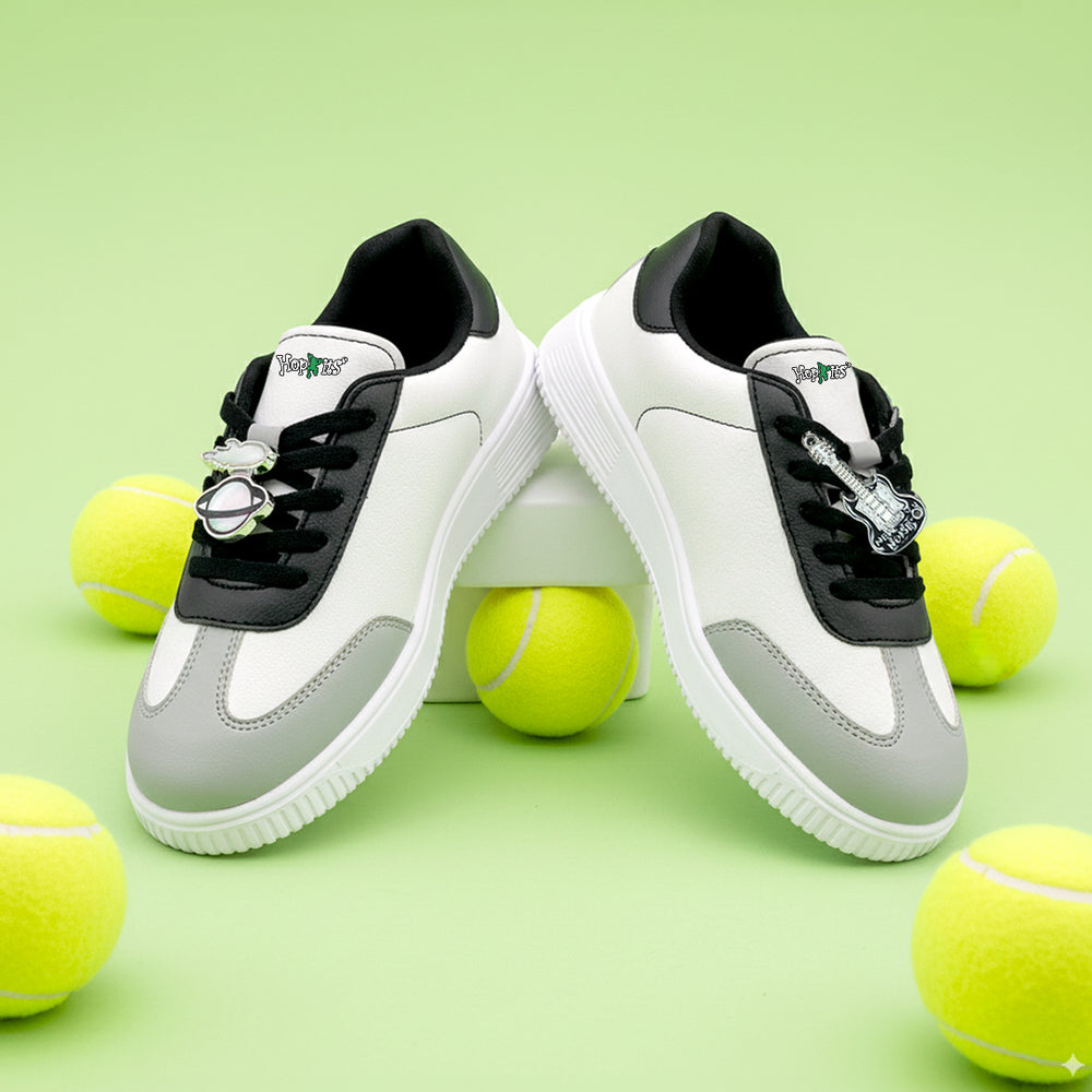WonderWalk Boys Black Rock Jam Sneakers