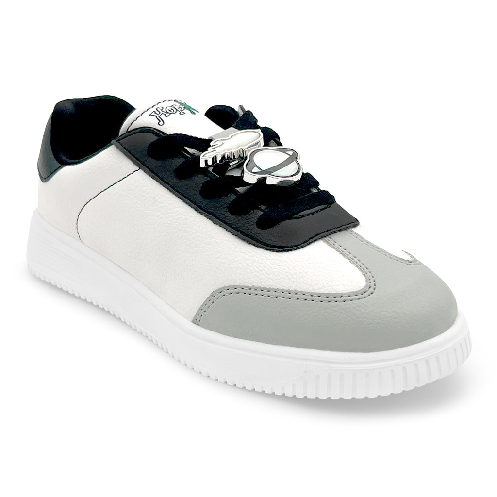 WonderWalk Rock Jam Modified Lace-Up & Hook Loop Closure Casual Sneakers Shoes-Grey - Hopits