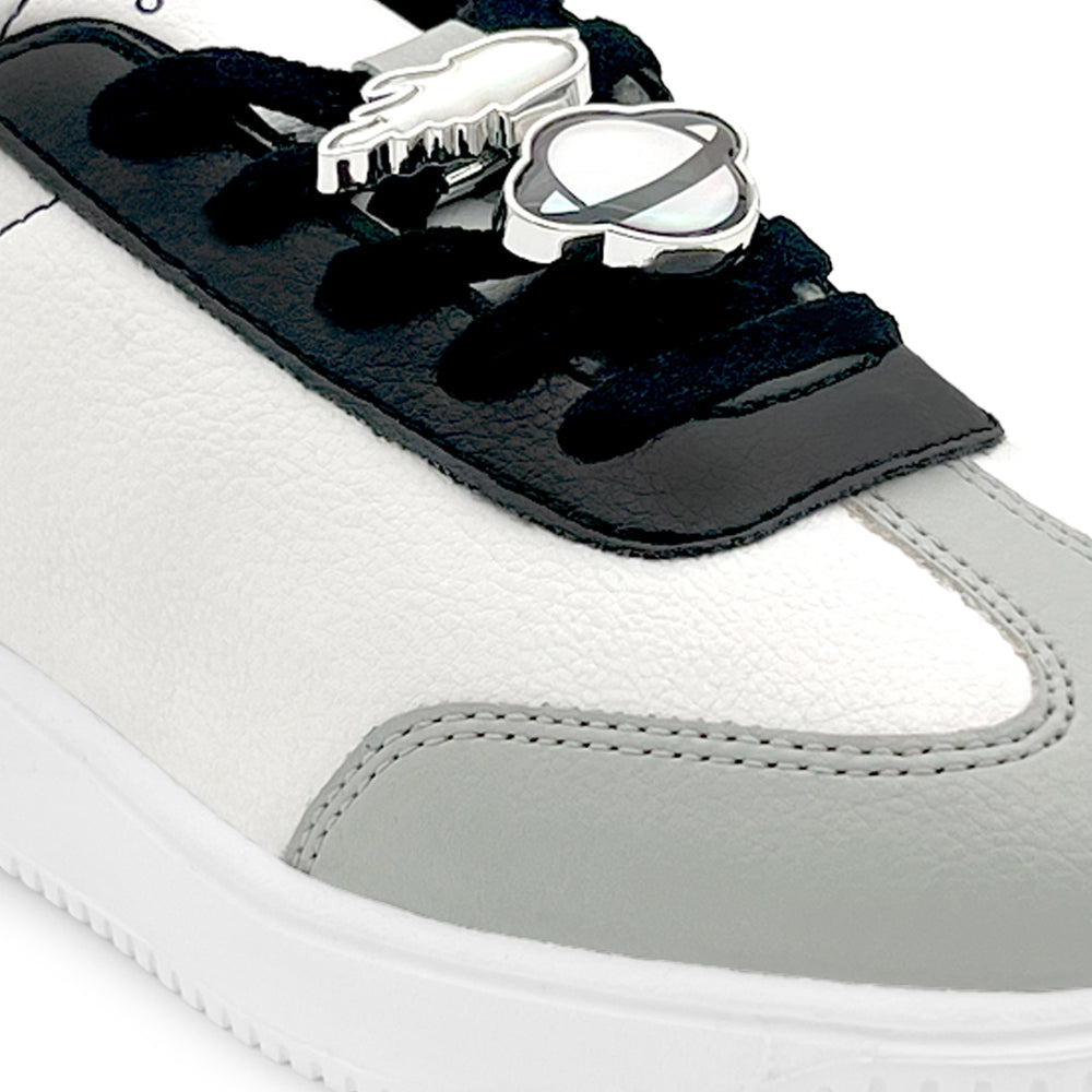WonderWalk Rock Jam Modified Lace-Up & Hook Loop Closure Casual Sneakers Shoes-Grey - Hopits