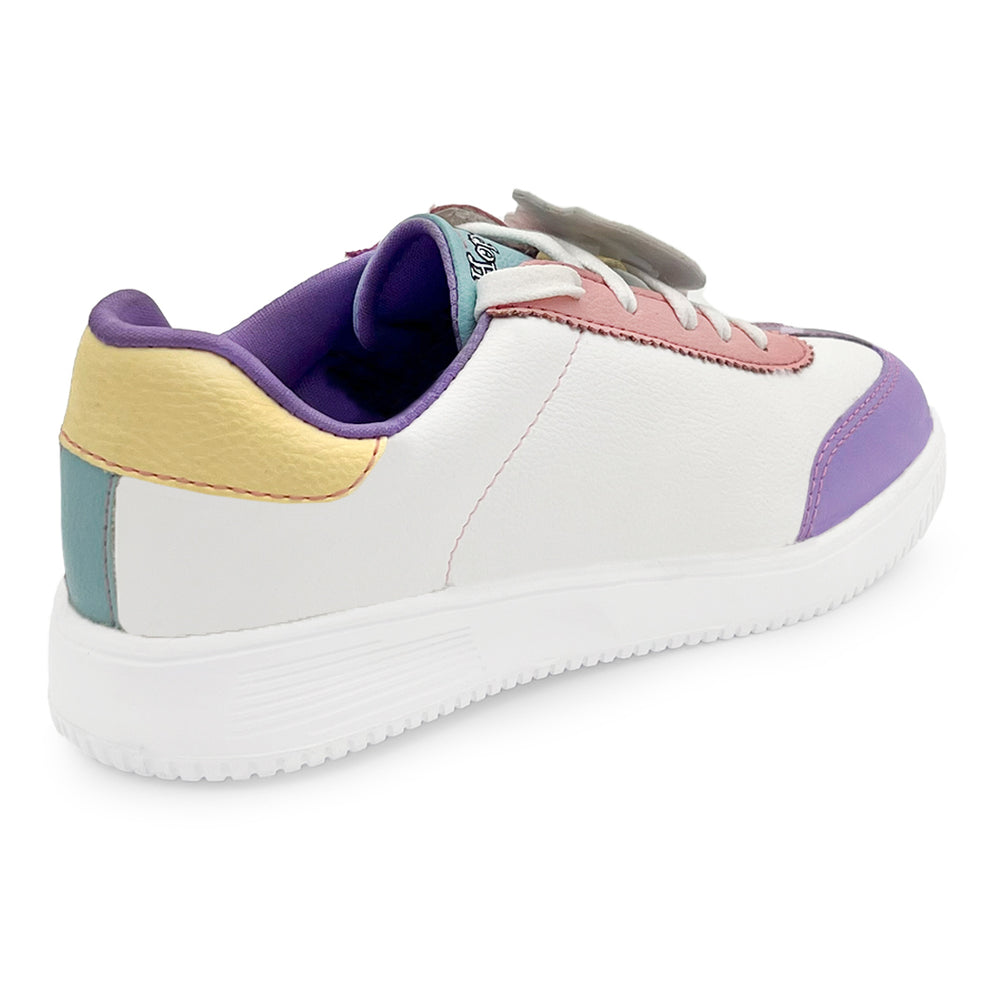 WonderWalk Unicorn Love Modified Lace-Up & Hook Loop Closure Casual Sneakers Shoes-Purple - Hopits