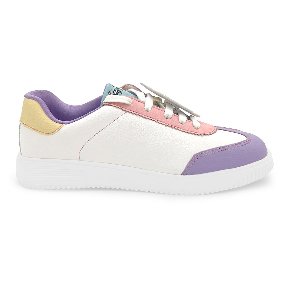 WonderWalk Unicorn Love Modified Lace-Up & Hook Loop Closure Casual Sneakers Shoes-Purple - Hopits